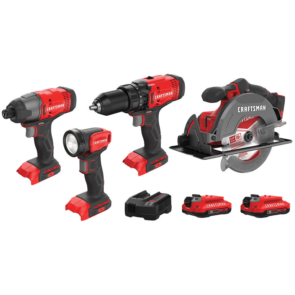 image of V20* Cordless 4-Tool Combo Kit (2 Batteries)