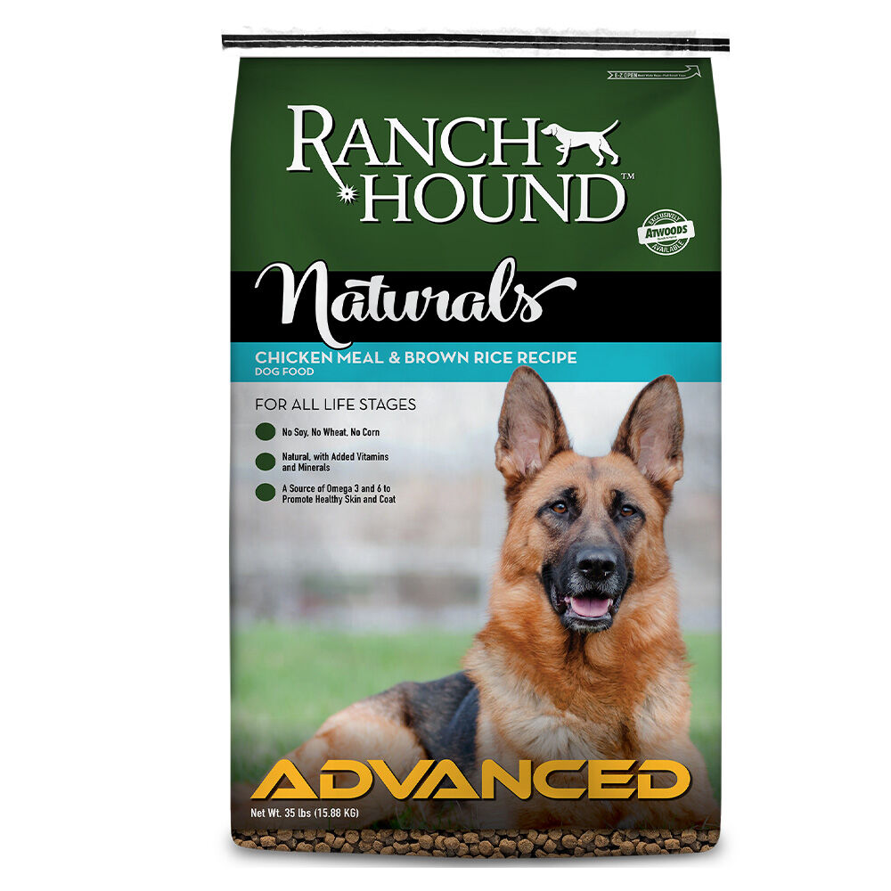 image of Dry Dog Food- Naturals, Chicken Meal and Brown Rice, 35 lb