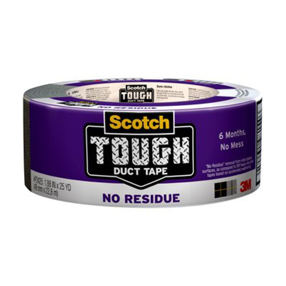 image of 3M Scotch Tough No Residue Duct Tape, 2 in x 25 yd