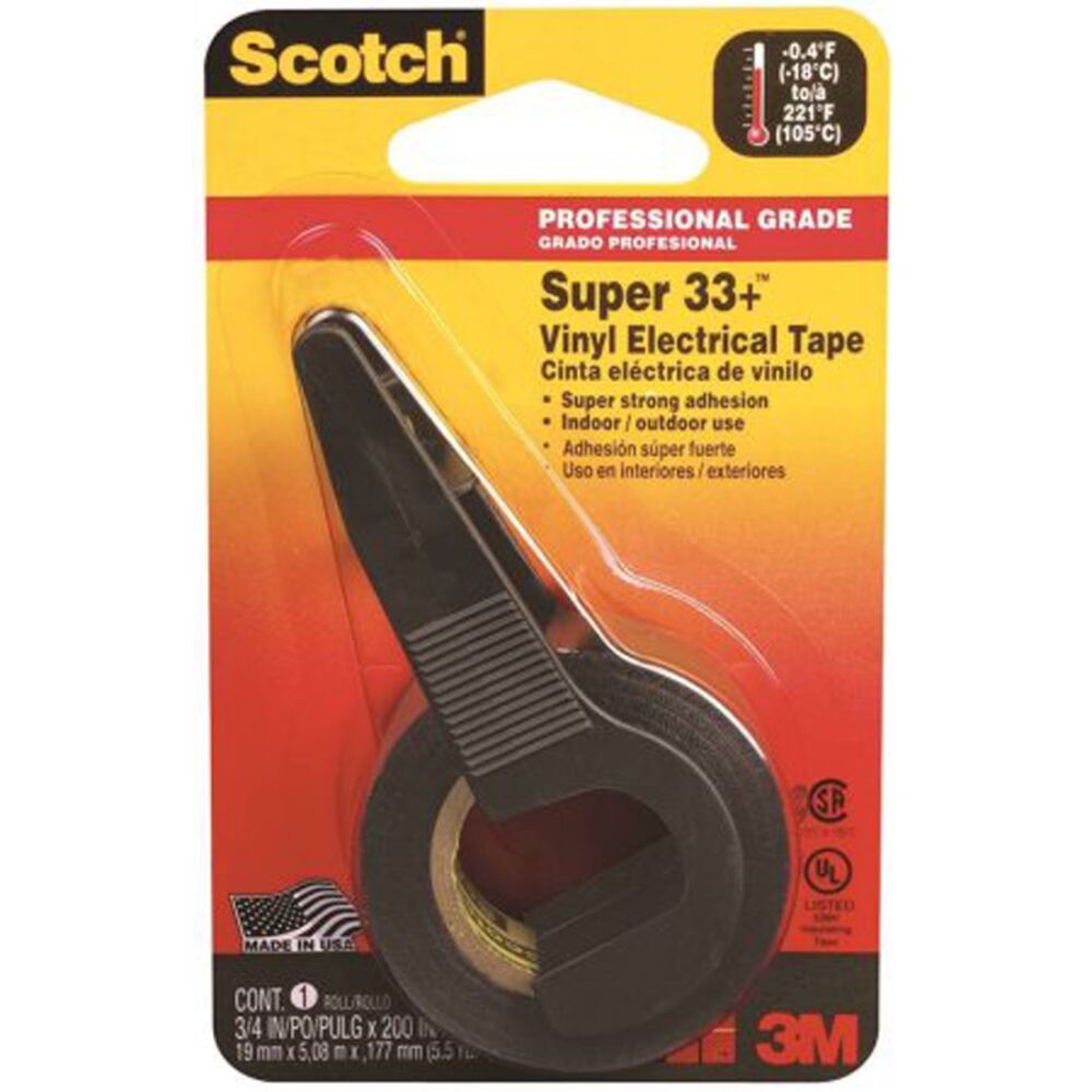 image of 3M Scotch Supper 33+ Vinyl Electrical Tape, 3/4 in x 200 in