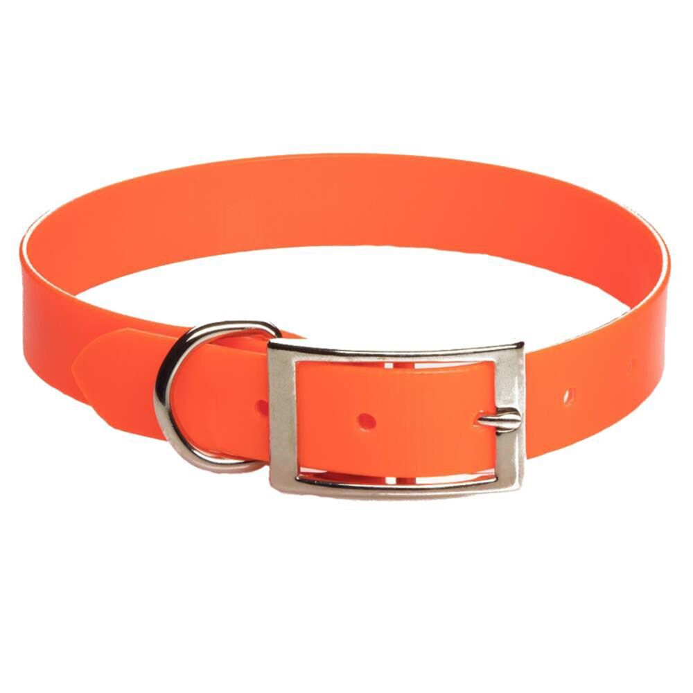 image of Orange Biothane Collar, 1 in x 18 in