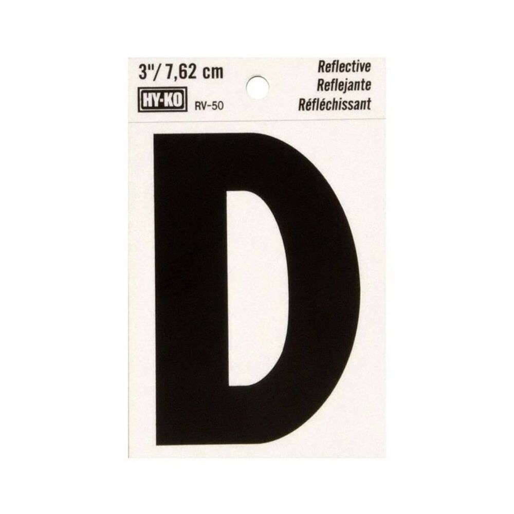 image of 3 in Reflective Letters D