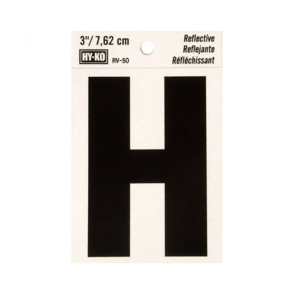 image of 3 in Reflective Letters H