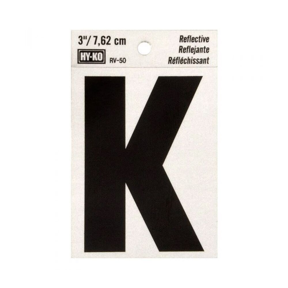 image of 3 in Reflective Letters K