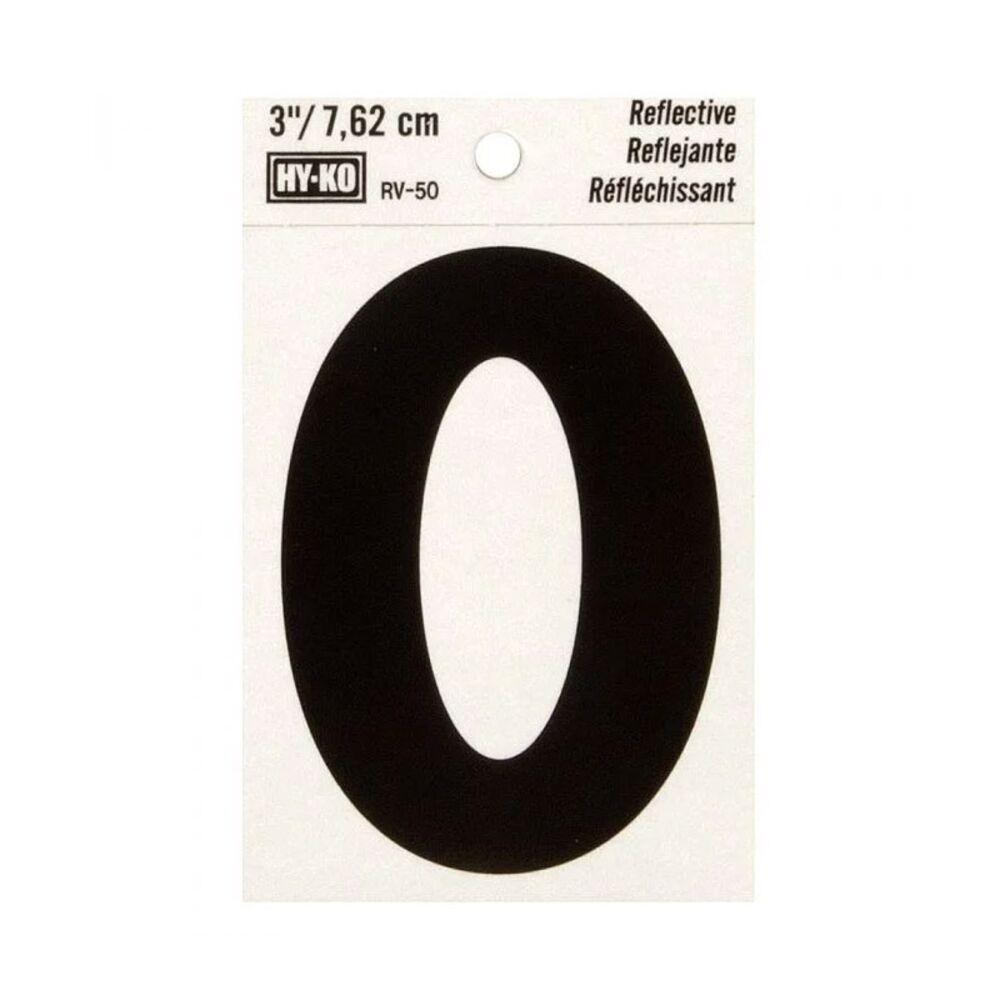image of 3 in Reflective Letters O