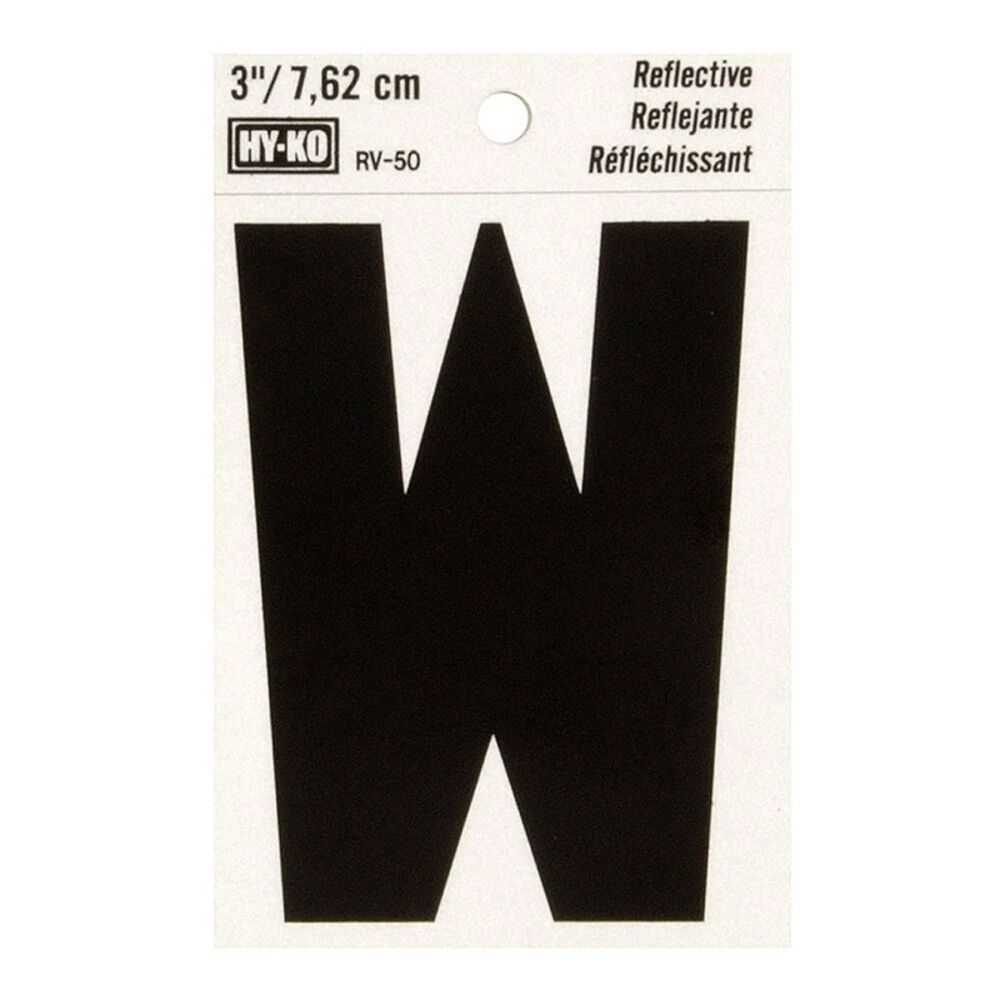 image of 3 in Reflective Letters W