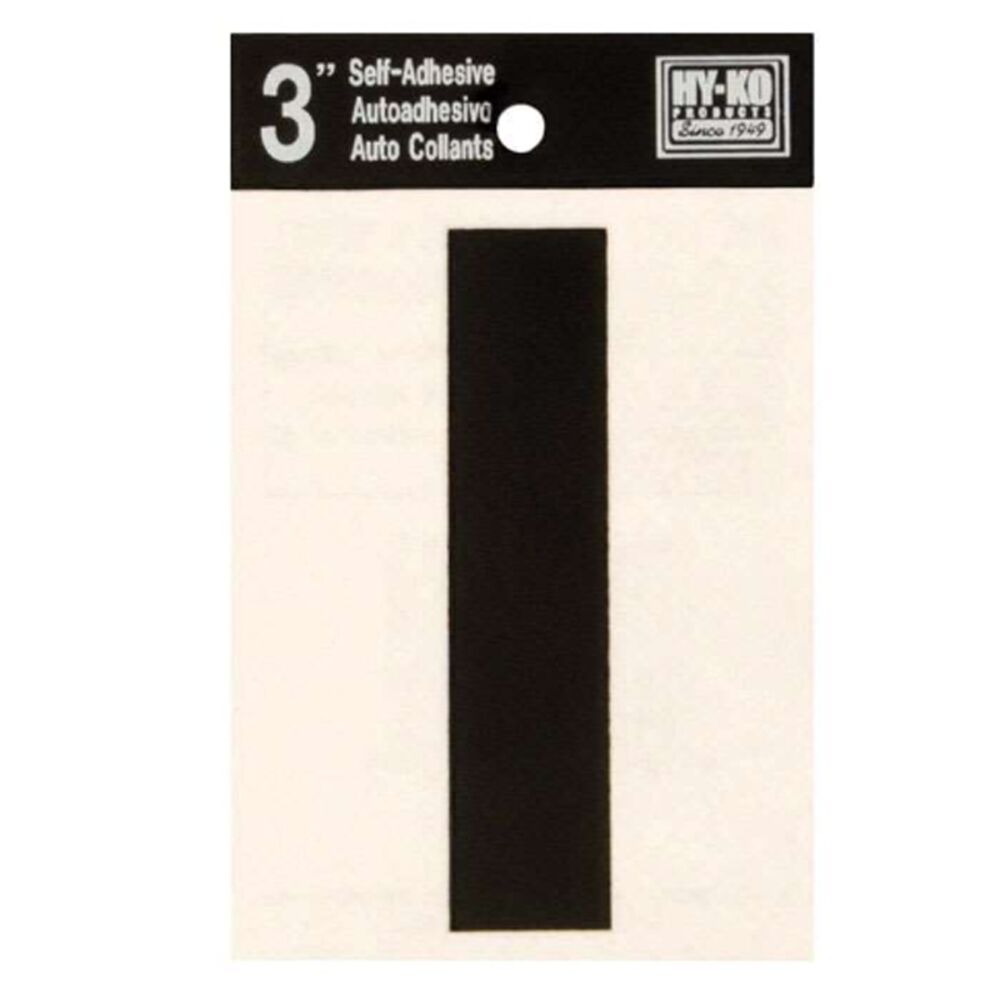 image of Black Vinyl Letter I Self-Adhesive 