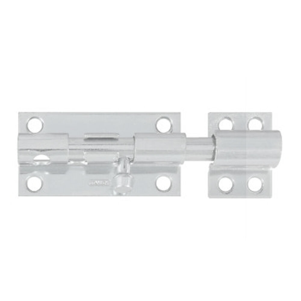 image of N162-370 Heavy Padlockable Barrel Bolt 4 Inch Zinc Plated Steel