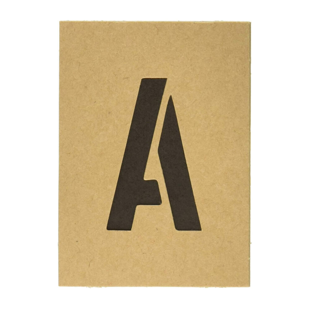 image of ST-2 Number & Letter STENCILS, 2 INCH, TAN