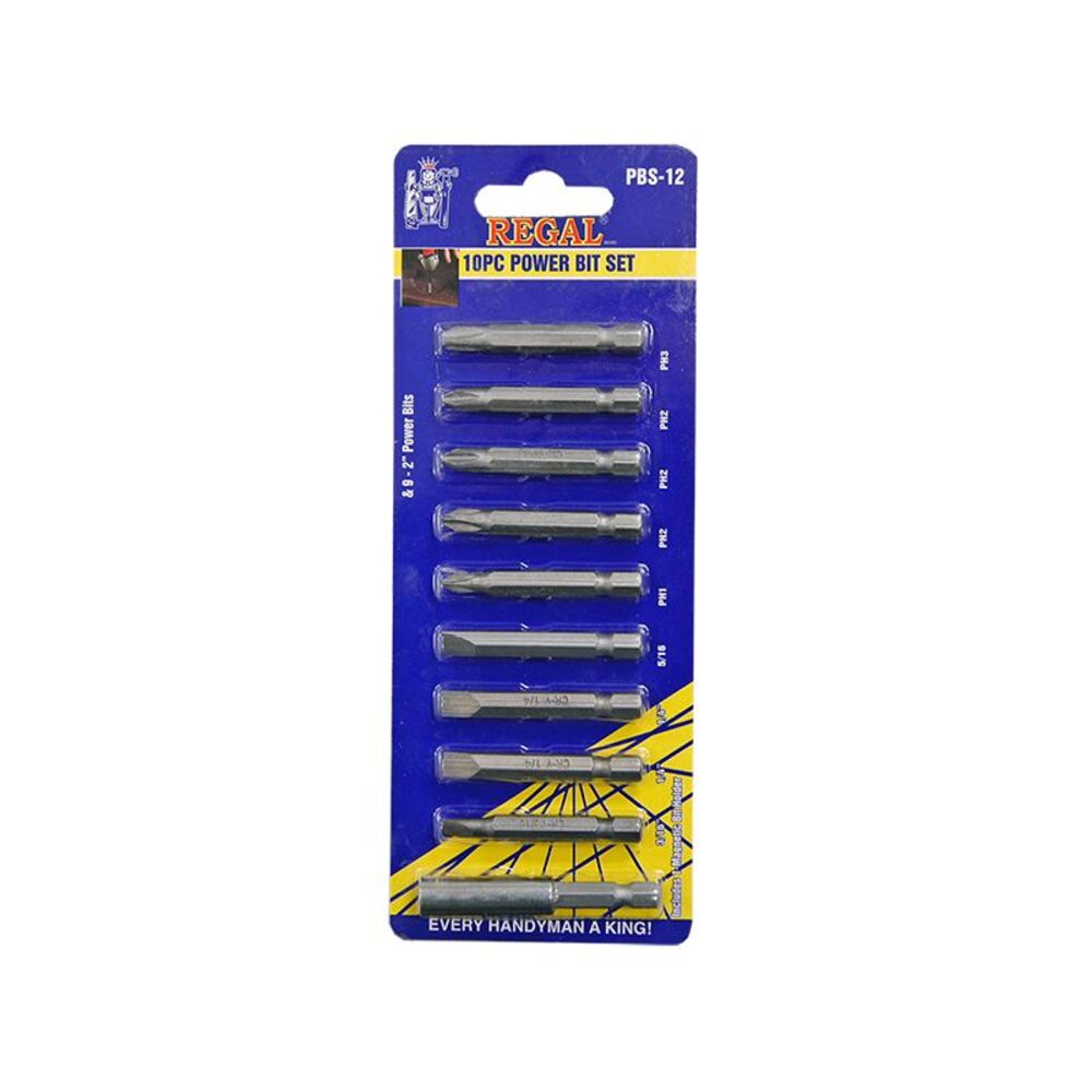 image of 10-Piece Power Bit Set
