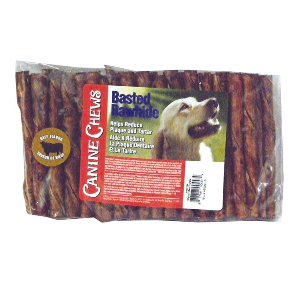 image of Beef Rawhide Twists, 50 pack