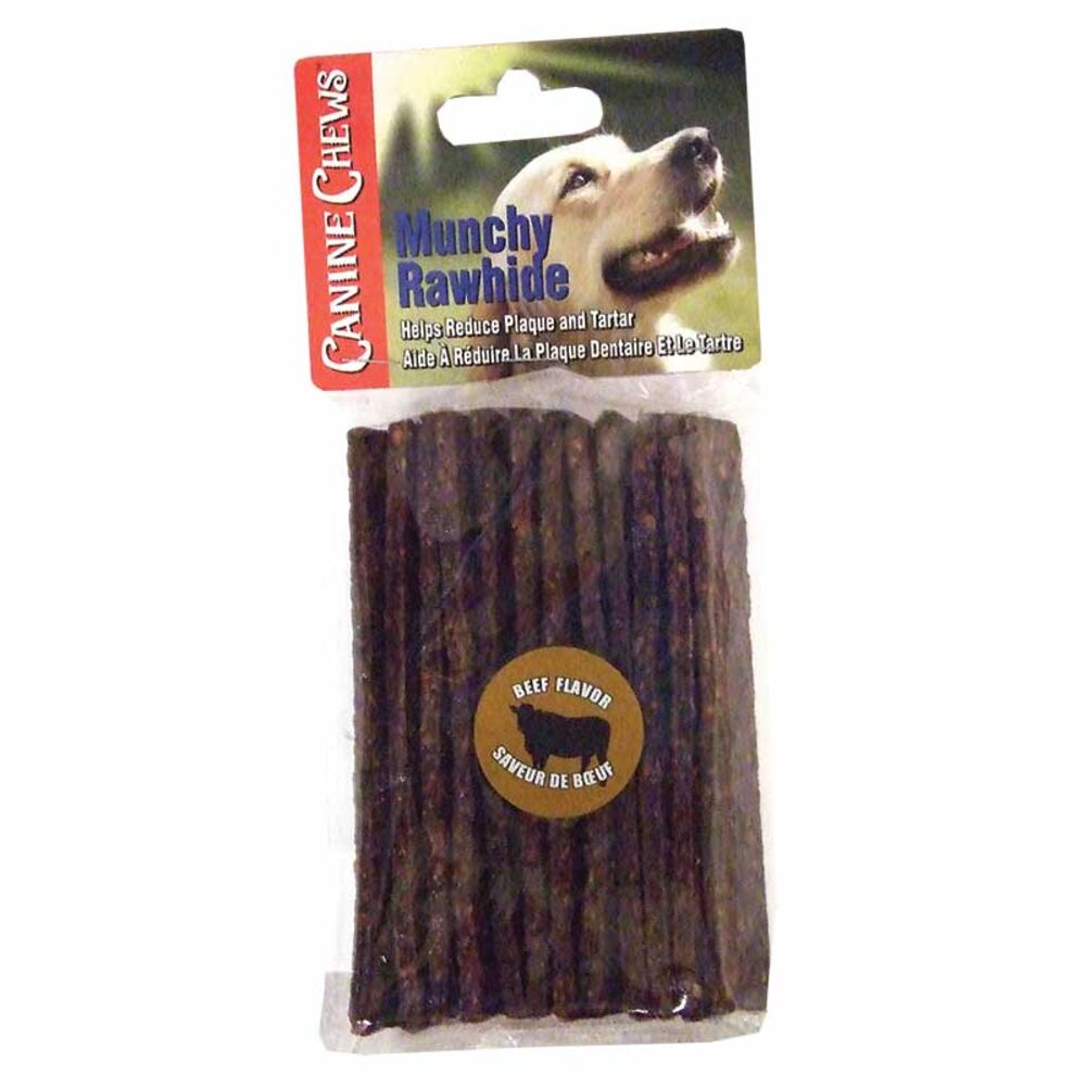 image of Beef Munchy Rawhide Sticks, 12 count