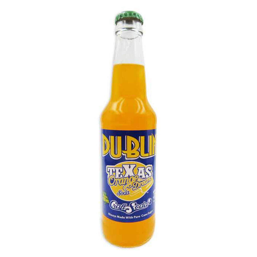 image of Glass Bottled Soda, Orange Dream, 12 oz