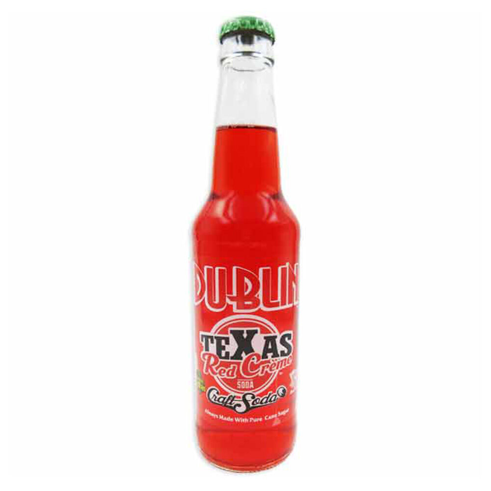 image of Glass Bottled Soda, Retro Red Cream, 12 oz