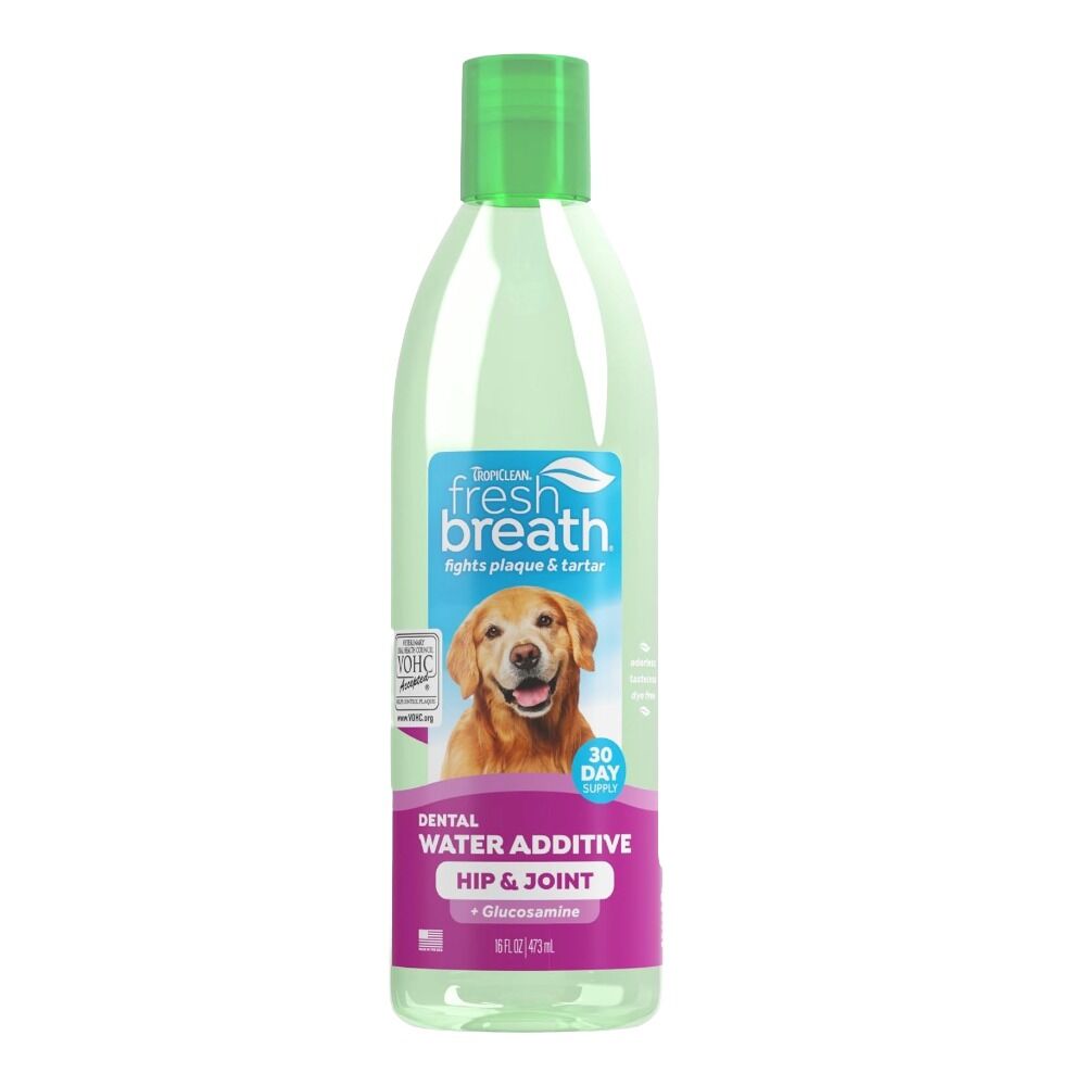 image of Fresh Breath Water Additive for Dogs Plus Hip & Joint, 16 oz