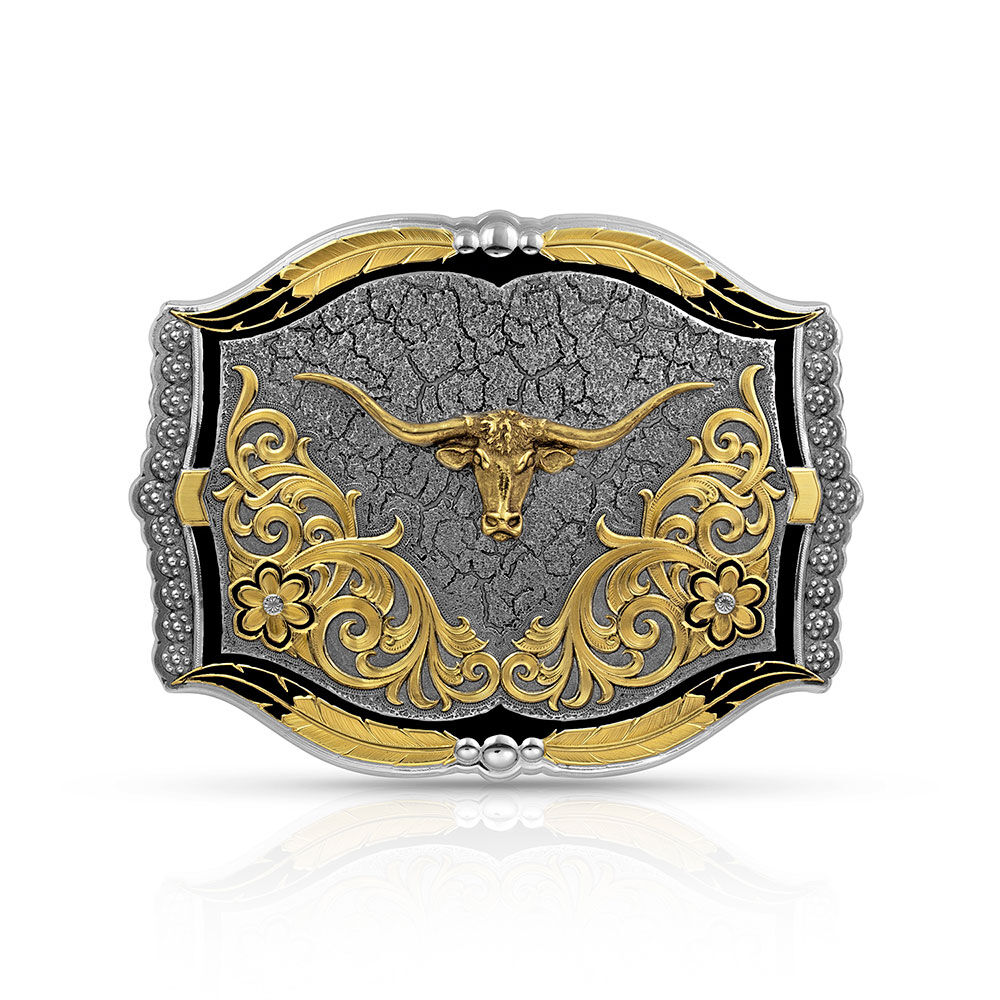 image of Cracked Earth Longhorn Buckle