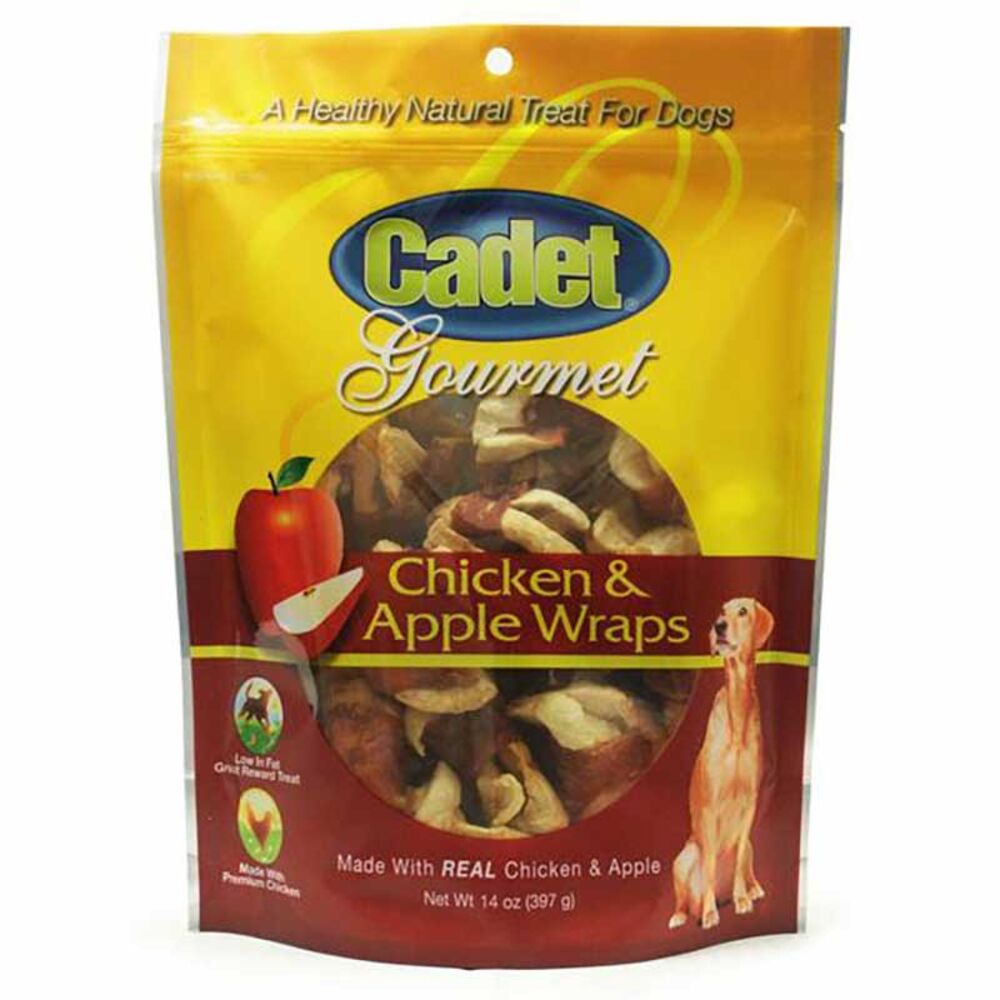 image of Apple & Chicken Wraps Dog Treats, 14 oz