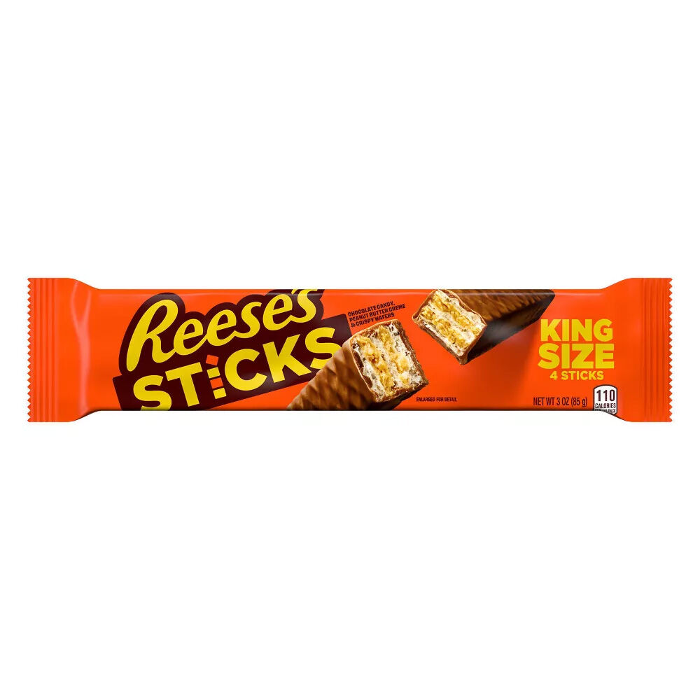 image of King Size Milk Chocolate Peanut Butter Candy Bar, 3 oz