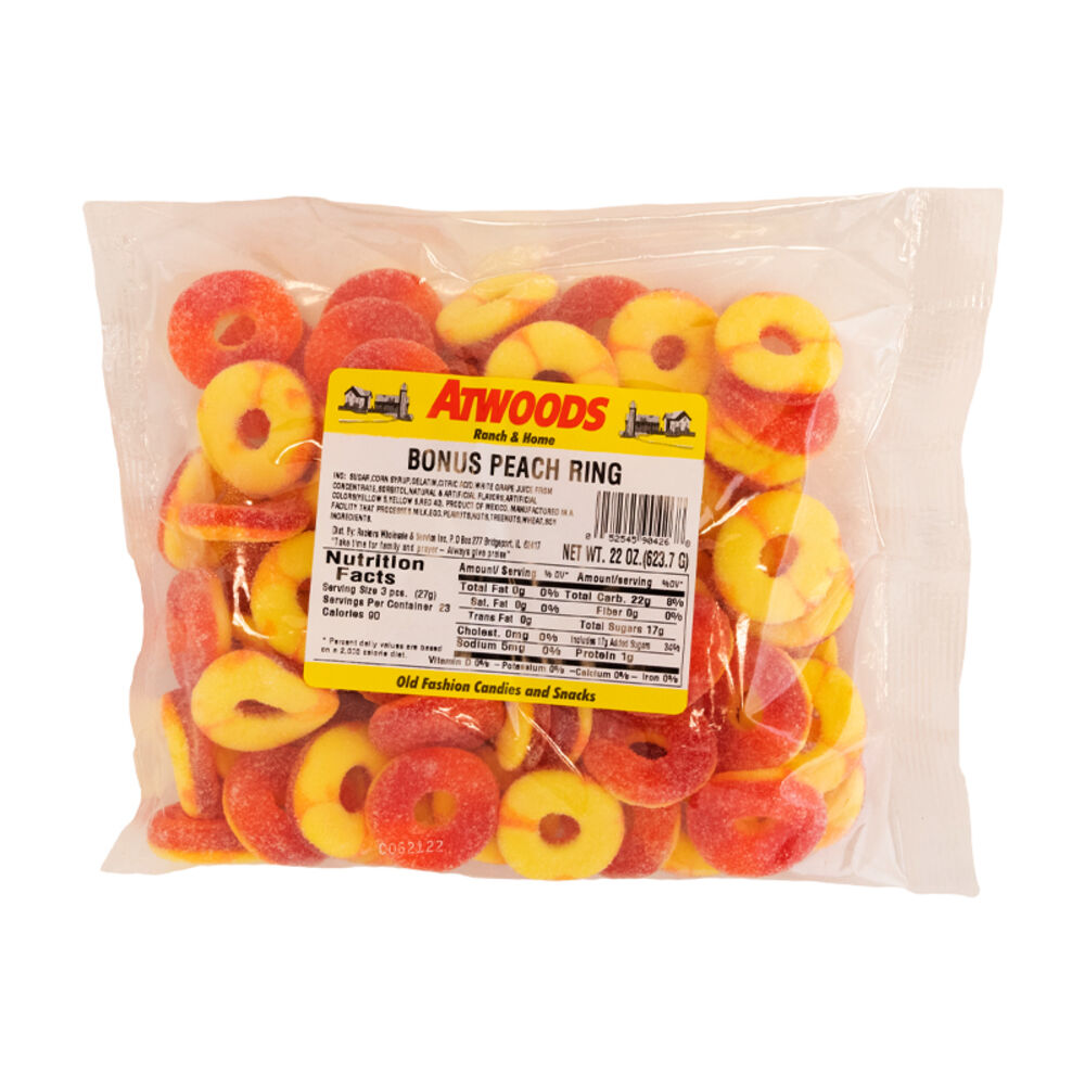image of Bonus Peach Rings, 22 oz
