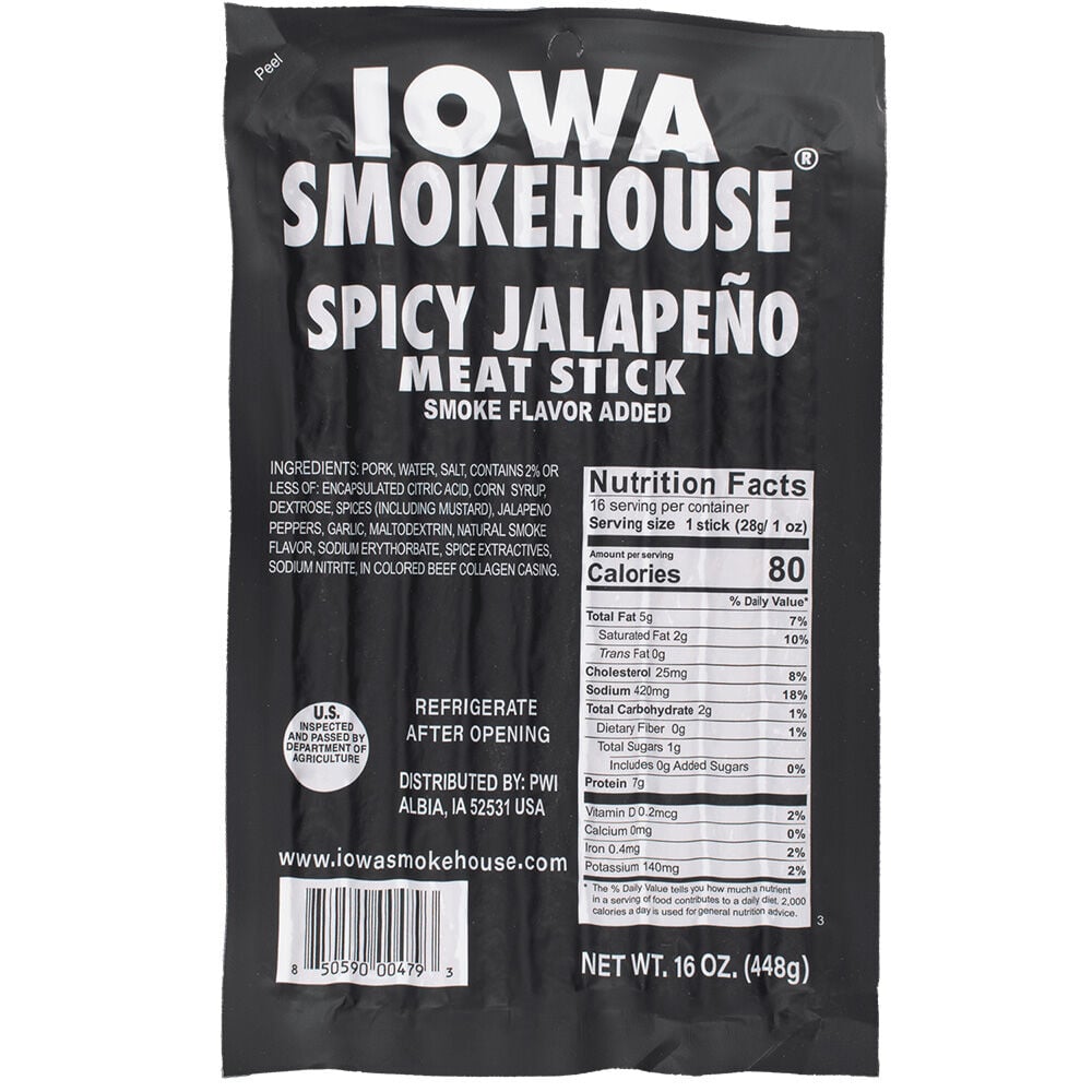 image of Spicy Jalapeño Meat Sicks, 16 oz