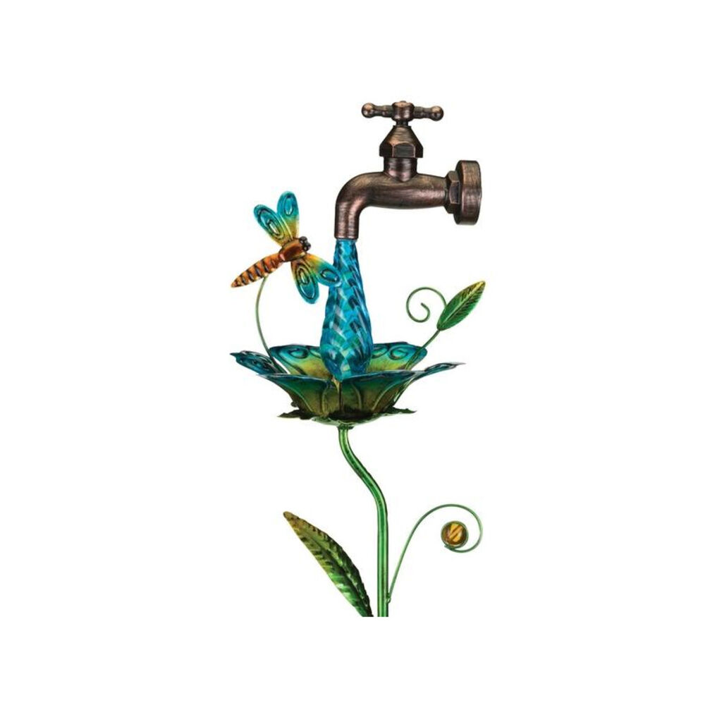 image of Dragonfly Waterdrop Solar Stake