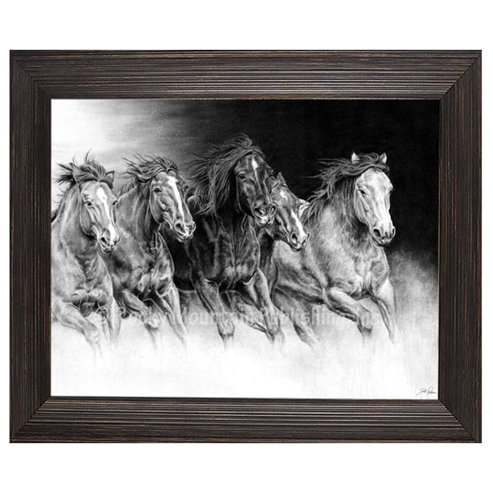 image of 10 x 8 Canvas Wall Art- Wild Bunch by Joel Pilcher
