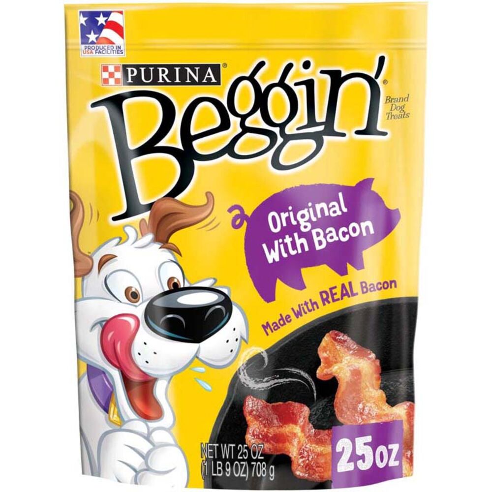 image of Beggin' Strips Dog Treats- Bacon, 25 oz
