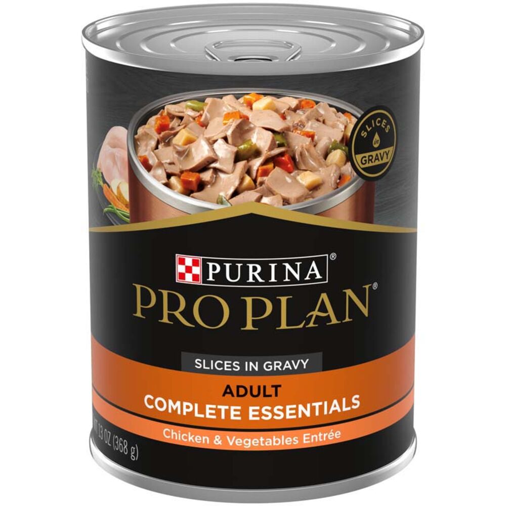 image of Pro Plan Wet Dog Food- Chicken and Vegetable Entrée, 13 oz