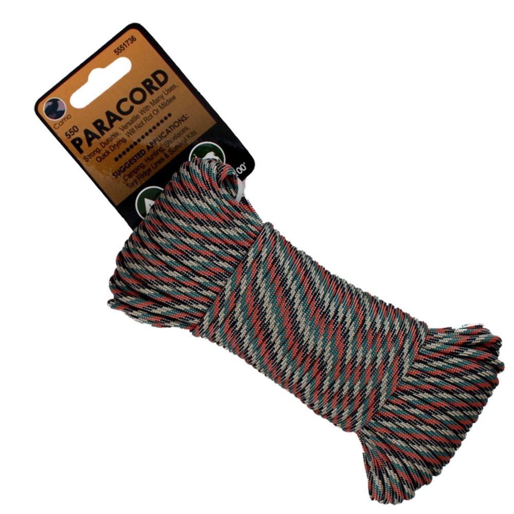 image of Paracord, Camo, 5/32 in x 100 ft
