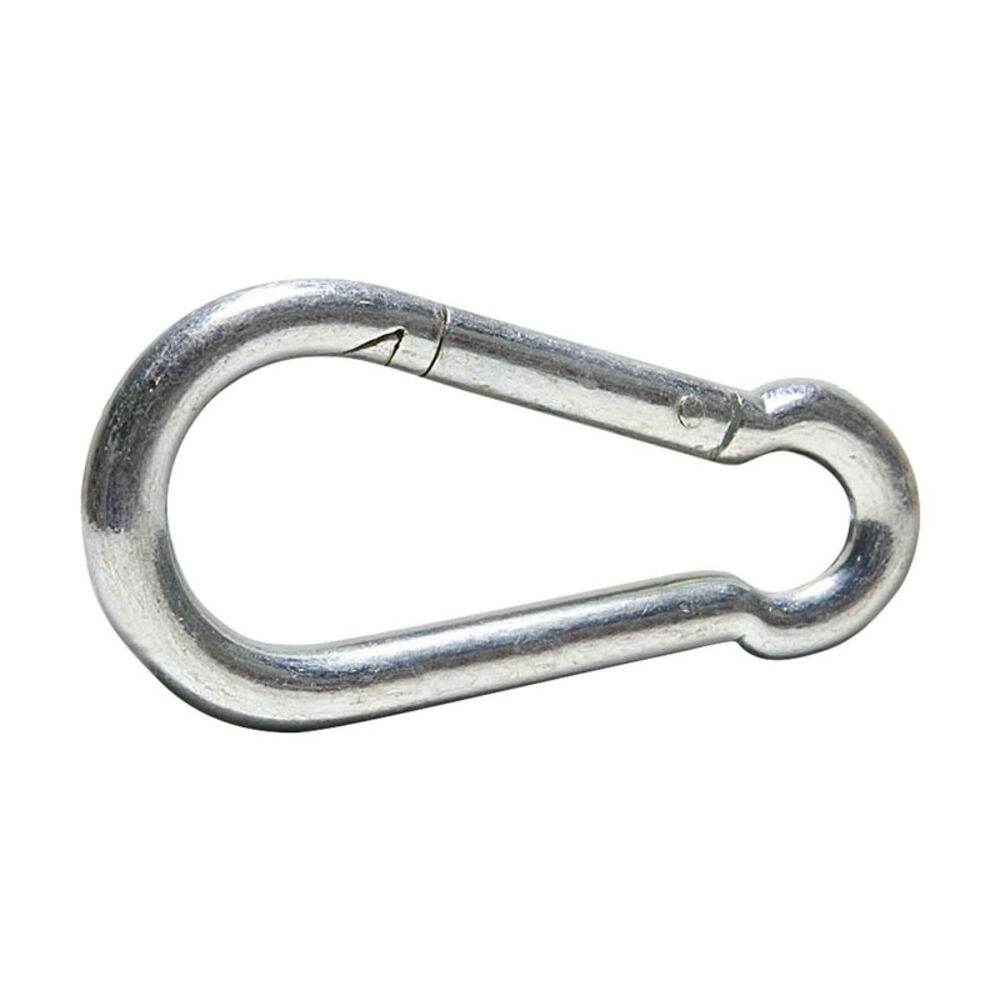 image of Zinc Plated Rigid Round Eye Spring Snap, with 3/8 in Eye