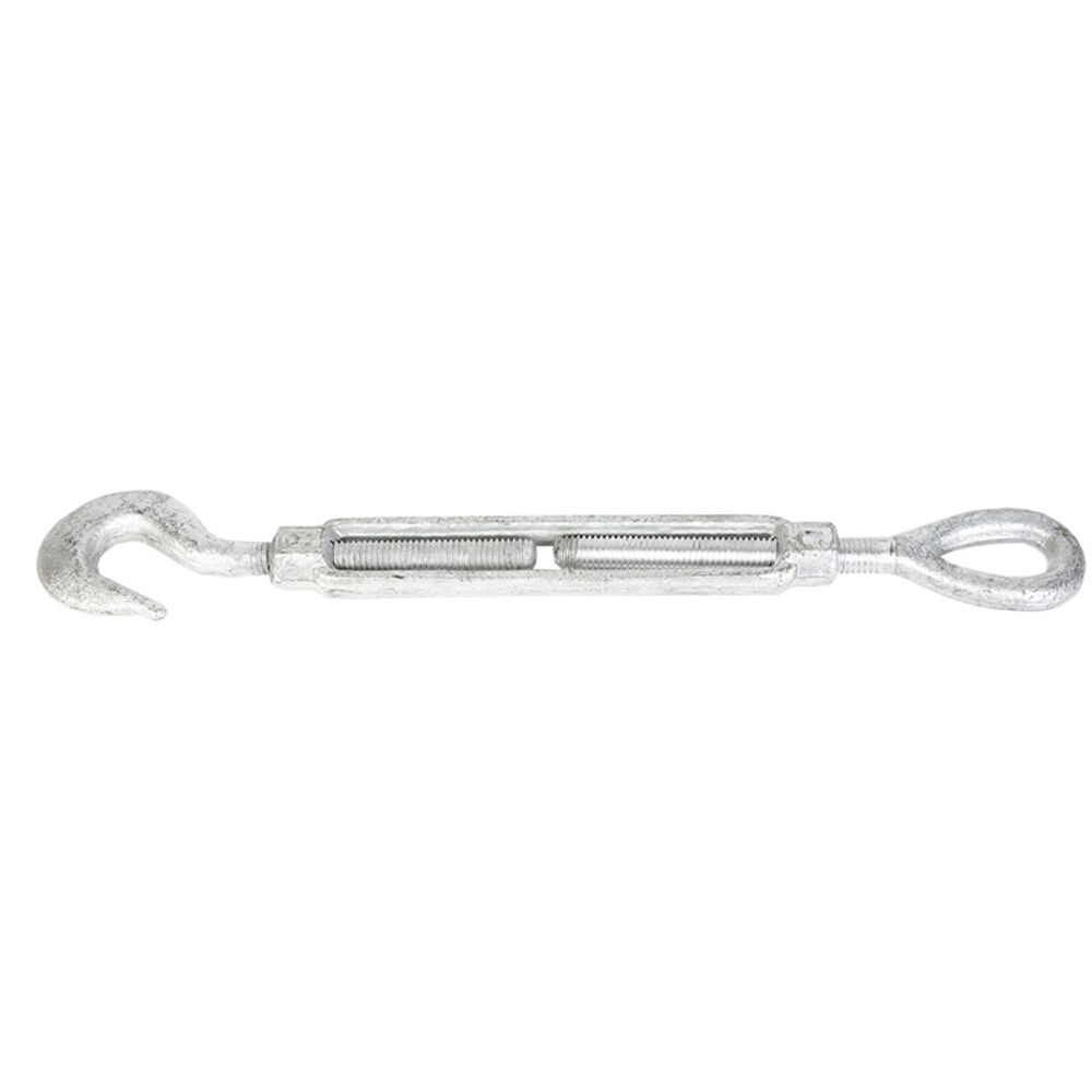image of Forged Turnbuckle, 3/8-Inch by 6-Inch Hook and Eye, Galvanized