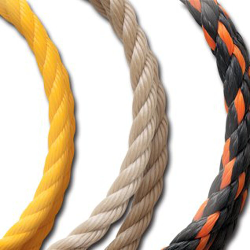 image of Rope, Twisted Poly, Tan, 1/2 in, (Sold By the Foot)