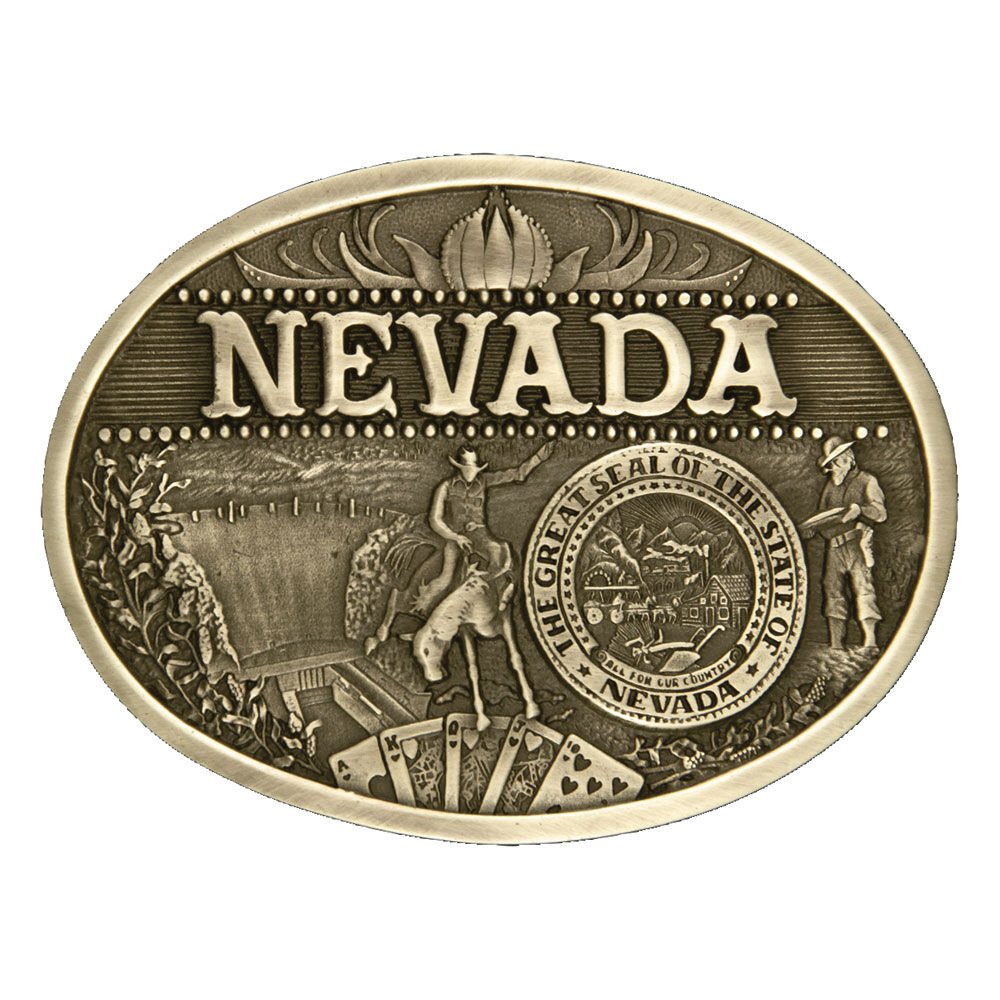 image of Nevada State Heritage Attitude Buckle