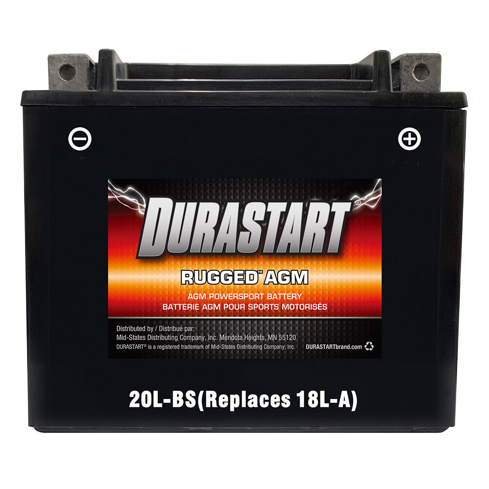 image of 12V Rugged AGM Powersport Battery, 20L-BS