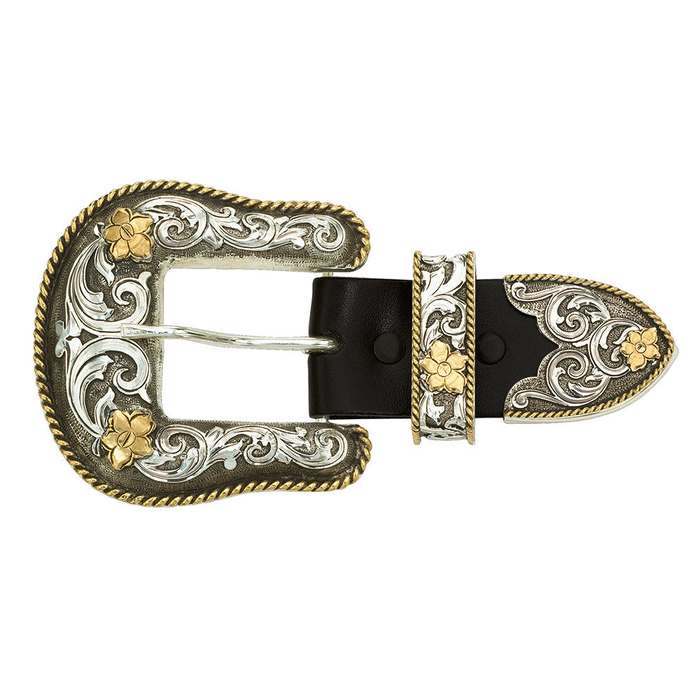 image of Antiqued Two Tone Filigree, 1.5 in