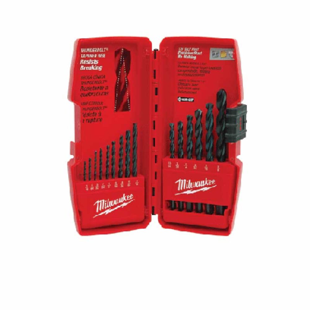 image of 15-Piece Thunderbolt Black Oxide Drill Bit Set
