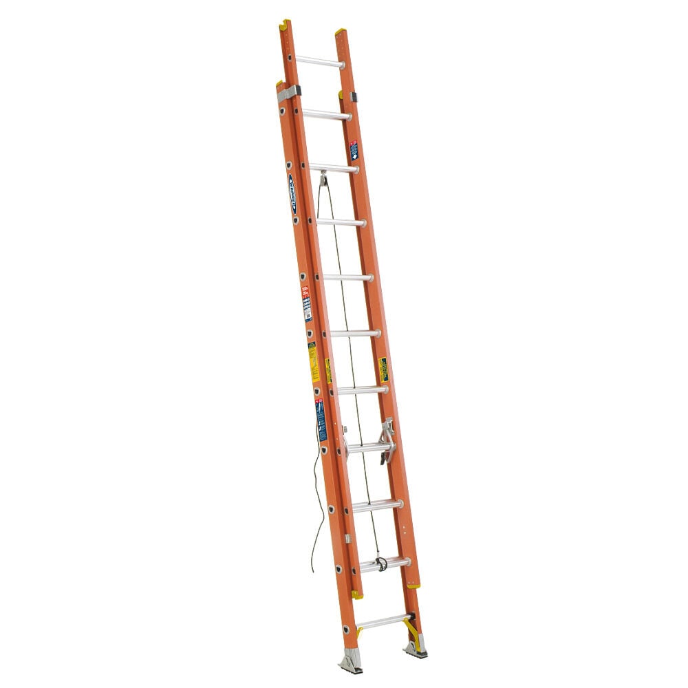 image of 20 ft Type IA Fiberglass Extension Ladder
