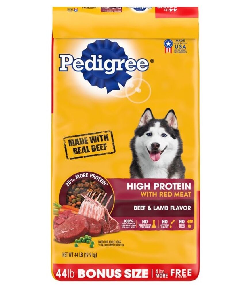 image of High Protein Beef & Lamb Adult Dog Food, 44 lbs