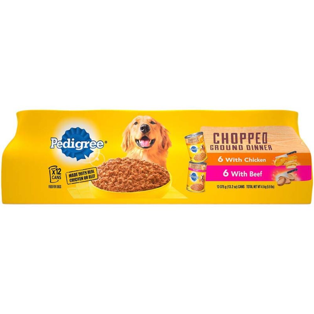 image of Chopped Ground Dinner Combo Pack Beef & Chicken, 13.2 oz, 12 pack