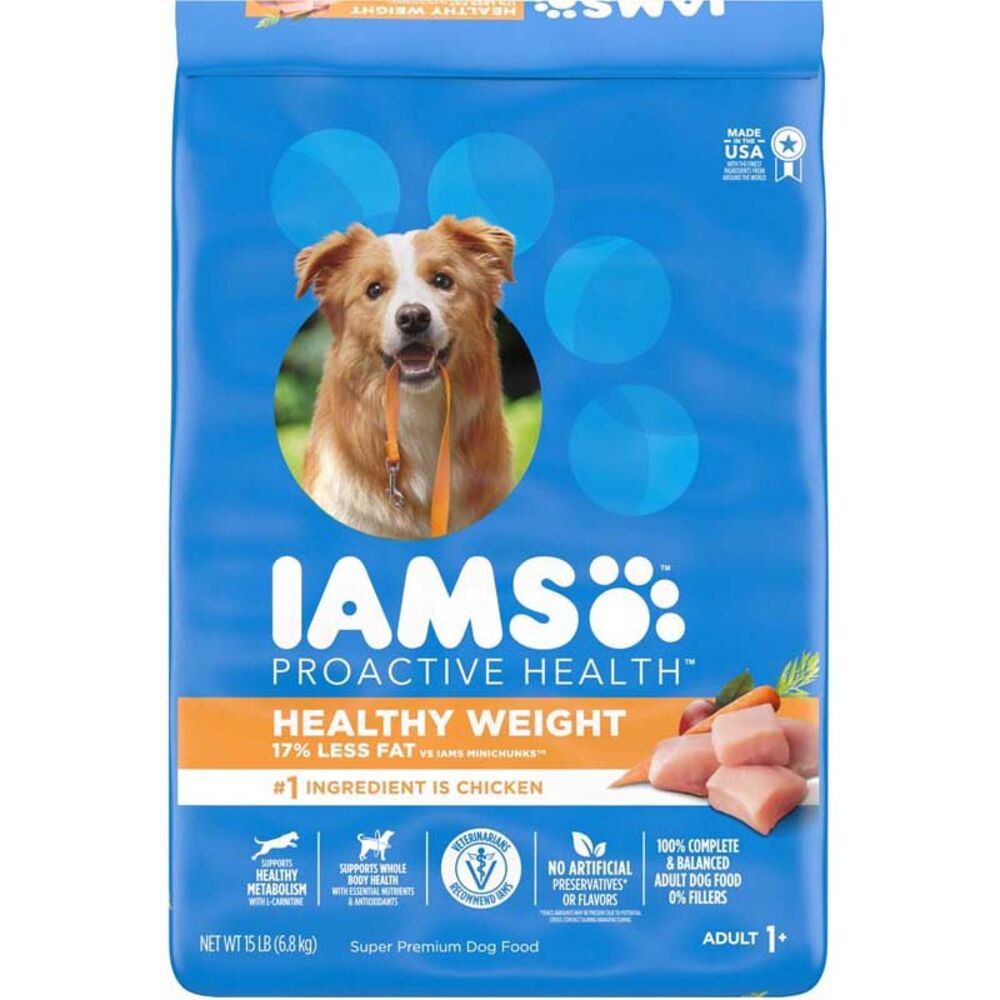 image of Proactive Health Adult Healthy Weight Dog Food, 15 lb