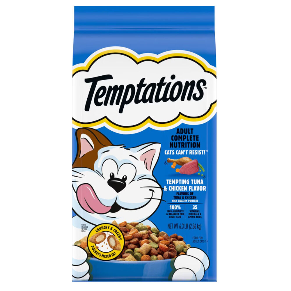 image of Dry Cat Food- Tempting Tuna and Chicken, 6.3 lb
