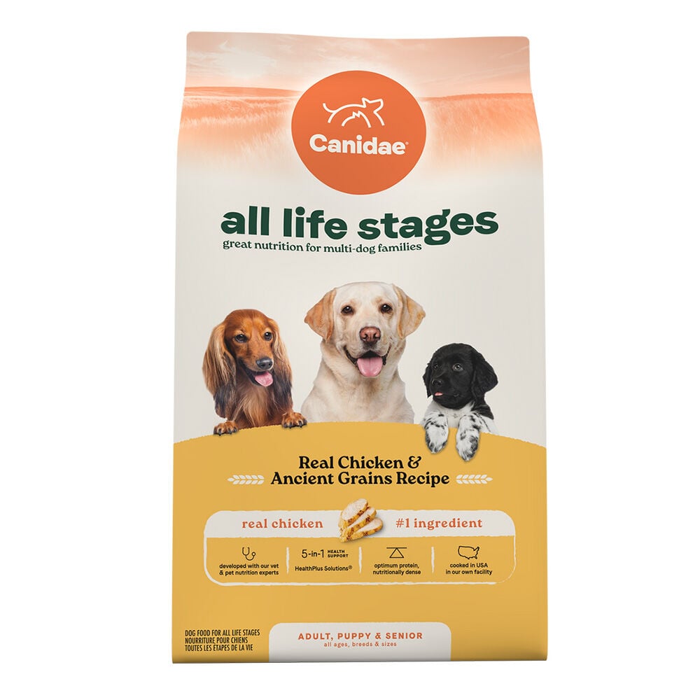 image of Dry Dog Food, All Life Stages, Chicken and Ancient Grains