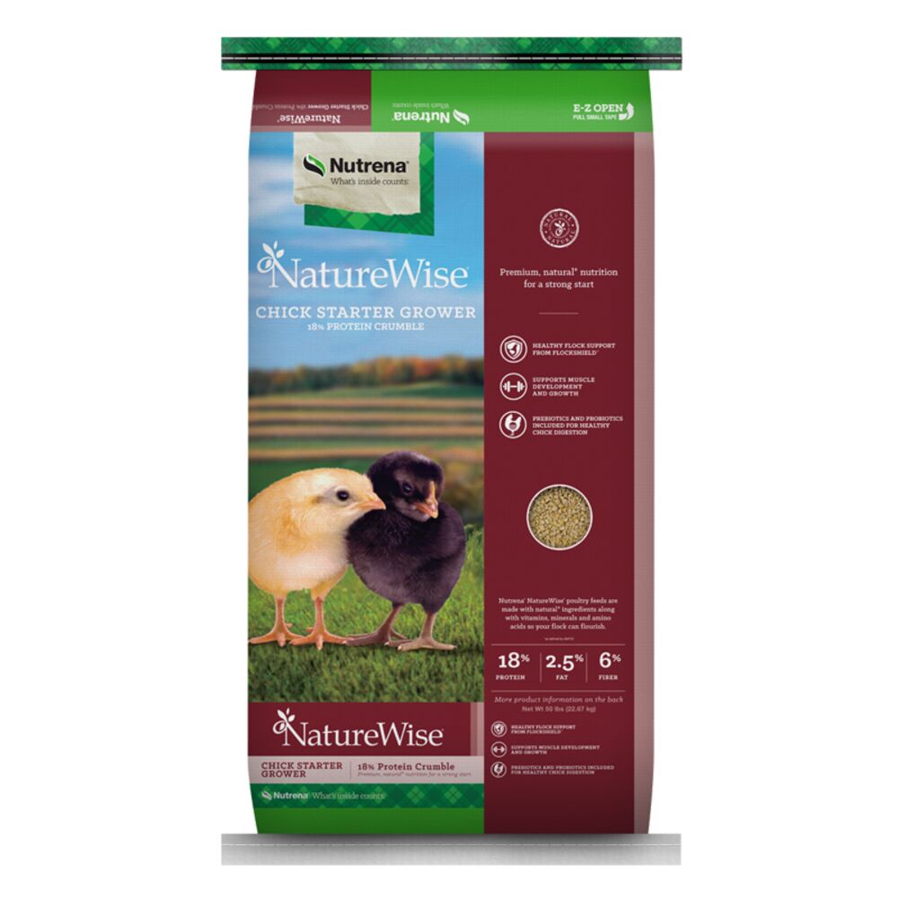 image of Chick Starter Grower 18% Protein Crumble, 40 LB