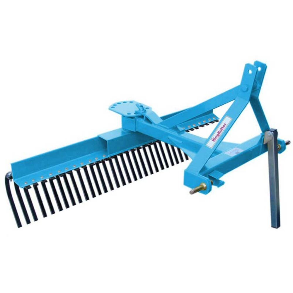 image of 5-ft Square Tube Yard Rake - Blue