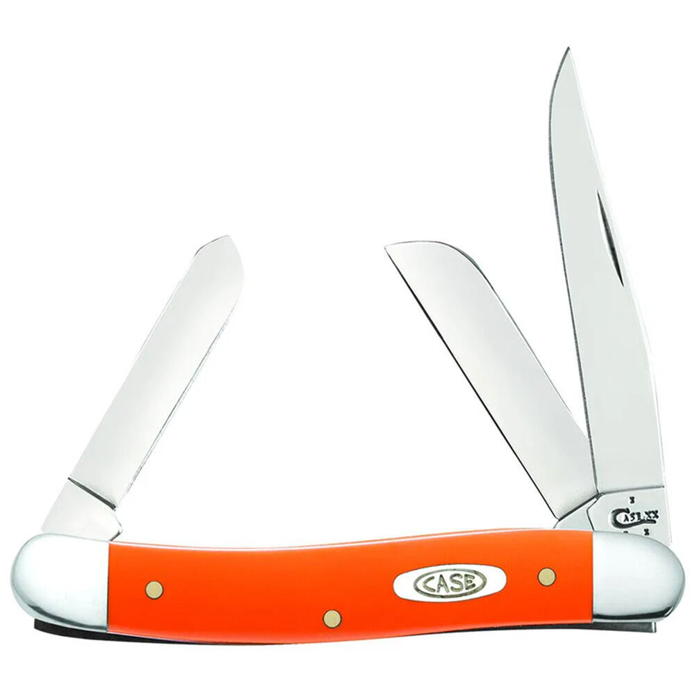 image of Smooth Orange Synthetic Medium Stockman Pocket Knife