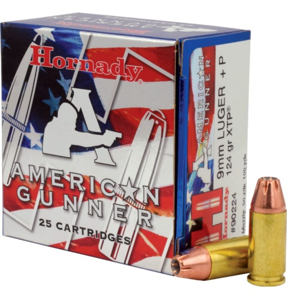 image of 9mm Luger +P 124 gr XTP® American Gunner, 25 ct