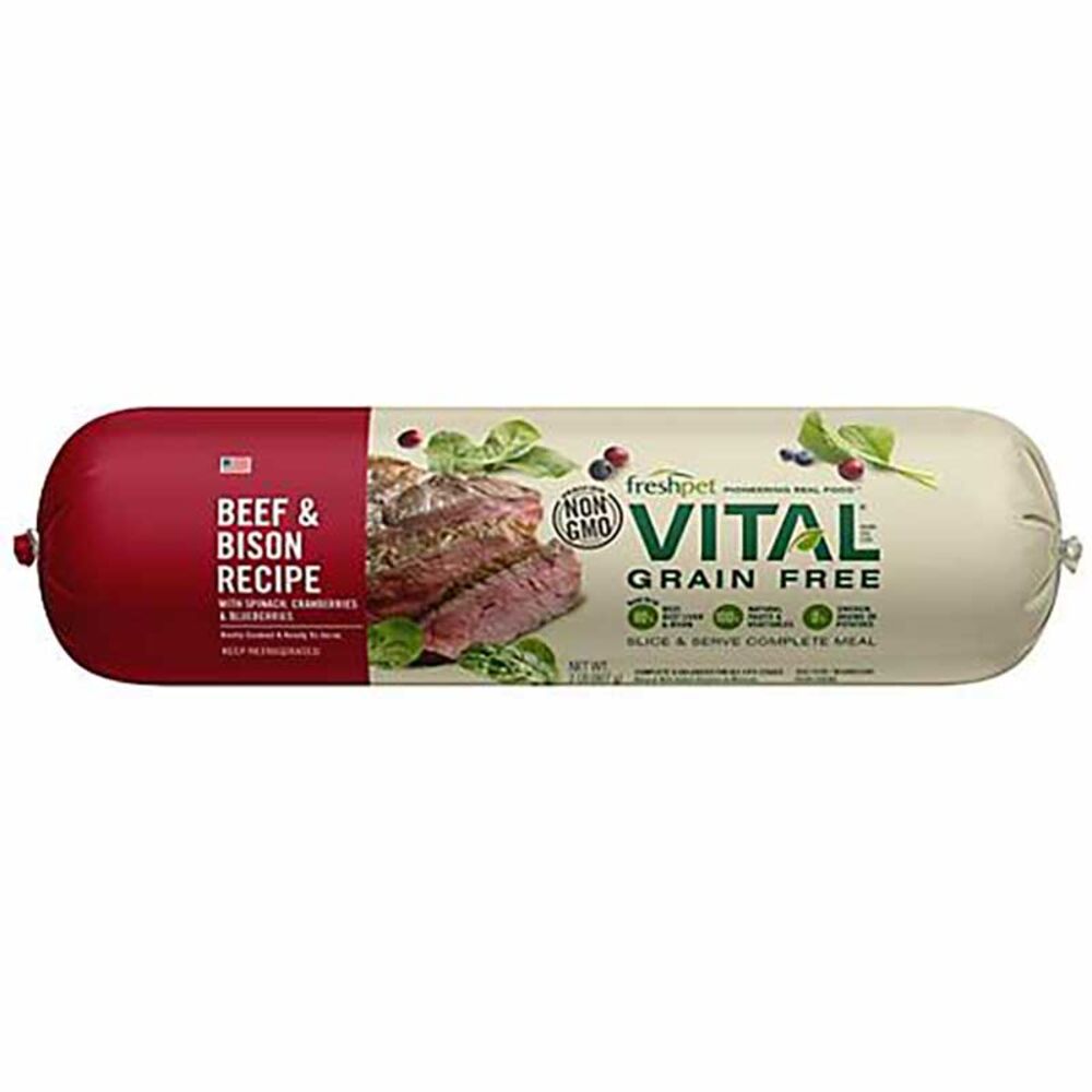 image of Vital Grain Free Beef & Bison Fresh Dog Food, 2 lbs