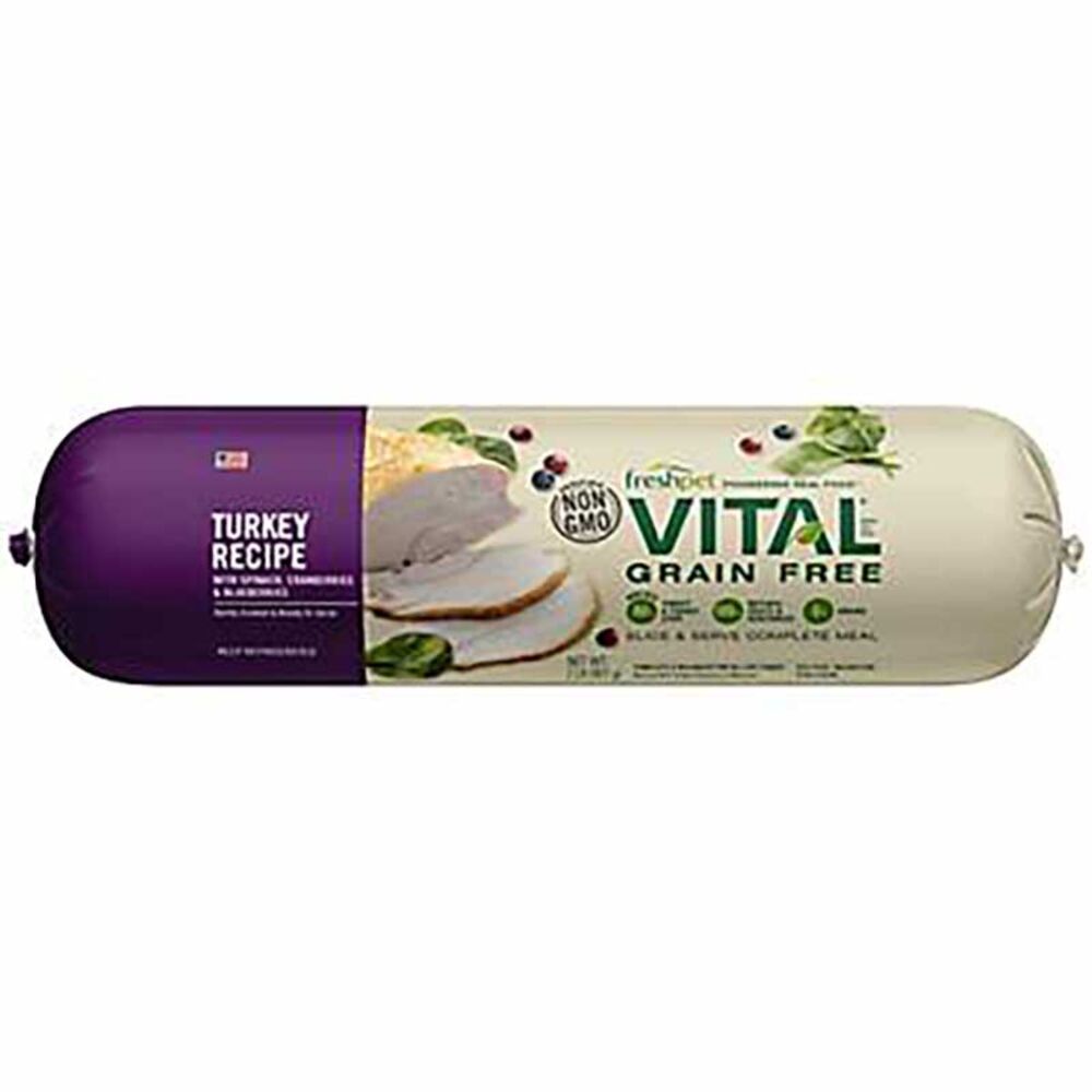 image of Vital Grain Free Turkey Fresh Dog Food, 2 lbs