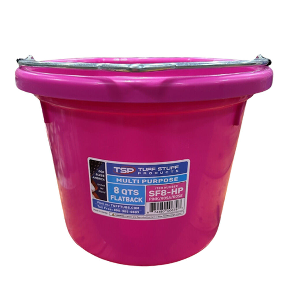 image of 8 qt Multi Purpose Flat Back Bucket