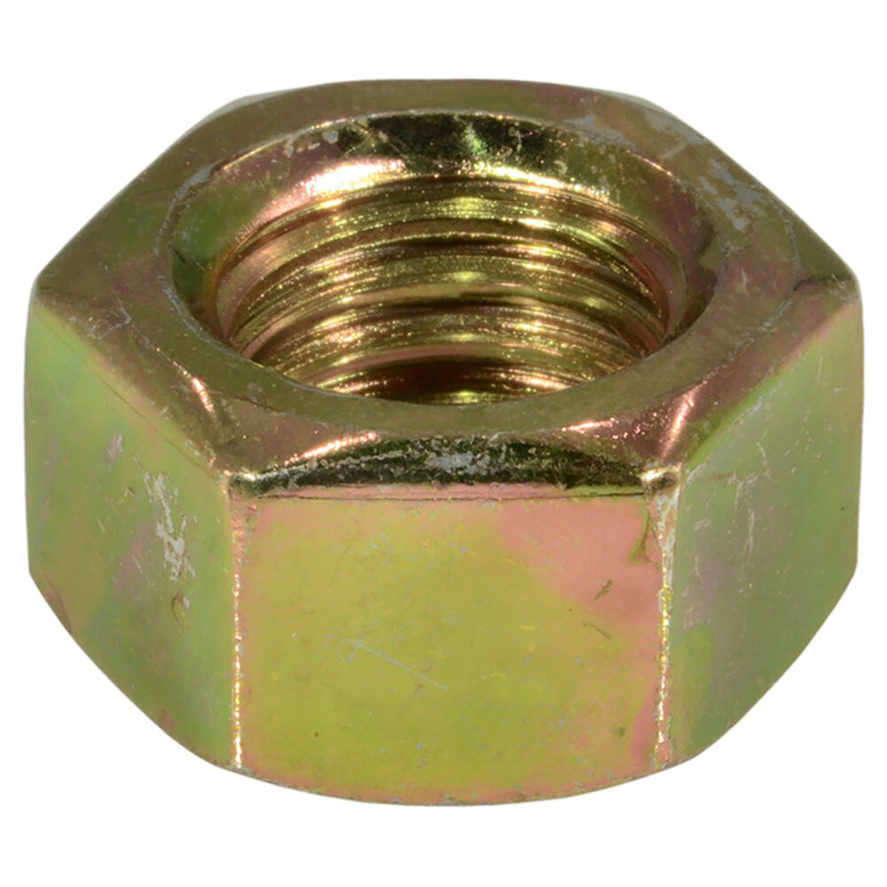 image of 5/8-11 Yellow Zinc Grade 2 Coarse Thread Hex Nut - 1 Count